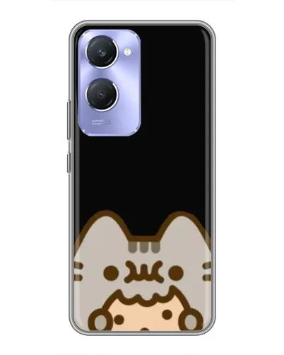 Чехол для Vivo Y36c с картинкой «Пушин на черном»