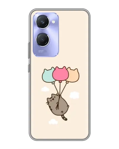Чехол для Vivo Y36c с картинкой «Пушин на шариках»