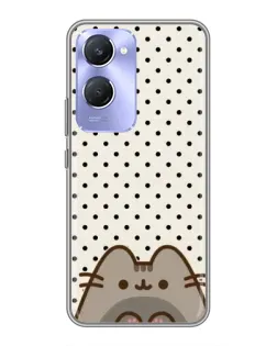 Чехол для Vivo Y36c с картинкой «Пушин в горошек»