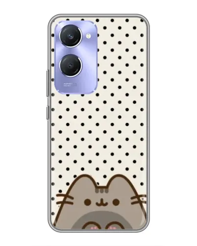 Чехол для Vivo Y36c с картинкой «Пушин в горошек»