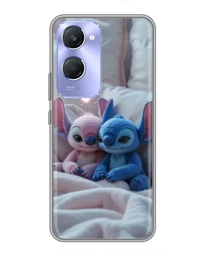 Чехол для Vivo Y36c с картинкой «Плюшевые Стич Ангел»
