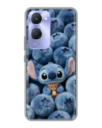 Чехол для Vivo Y36c с картинкой «Стич и голубика»