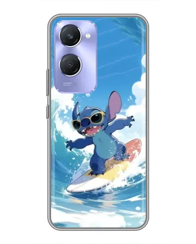 Чехол для Vivo Y36c с картинкой «Стич на волне»