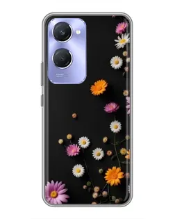 Чехол для Vivo Y36c с картинкой «Цветочная композиция»