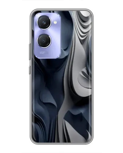 Чехол для Vivo Y36c с картинкой «Объемные синие складки» Чехол для Vivo Y36c с картинкой «Объемные синие складки»