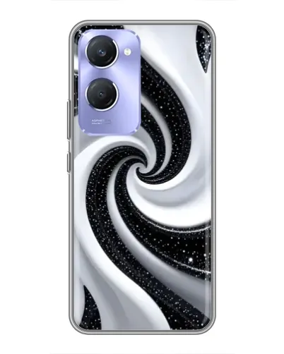 Чехол для Vivo Y36c с картинкой «Черно-белая спираль» Чехол для Vivo Y36c с картинкой «Черно-белая спираль»