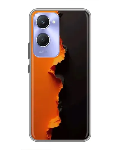 Чехол для Vivo Y36c с картинкой «Оранжевый разлом» Чехол для Vivo Y36c с картинкой «Оранжевый разлом»