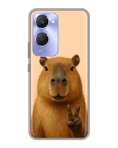 Чехол для Vivo Y36c с картинкой «Капибара виктория»