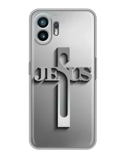 Чехол для Vivo Y500 с картинкой «Металлический крест Jesus»