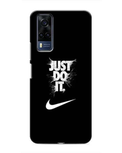 Чехол для Vivo Y51 (2020) с картинкой «Текстовый принт Nike»