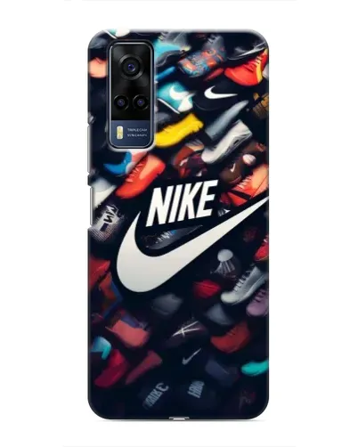 Чехол для Vivo Y51 (2020) с картинкой «Коллекция кроссовок Nike»