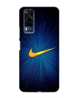 Чохол для Vivo Y51 (2020) з картинкою «Синій пульс Nike» Чохол для Vivo Y51 (2020) з картинкою «Синій пульс Nike»