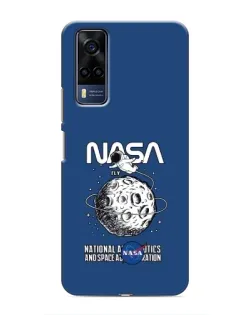 Чехол для Vivo Y51 (2020) с картинкой «NASA — лунная миссия»