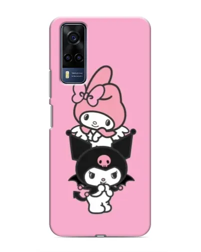 Чехол для Vivo Y51 (2020) с картинкой «My Melody и Kuromi» Чехол для Vivo Y51 (2020) с картинкой «My Melody и Kuromi»