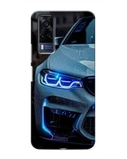 Чехол для Vivo Y51 (2020) с картинкой «Взгляд BMW с синими фарами» Чехол для Vivo Y51 (2020) с картинкой «Взгляд BMW с синими фарами»