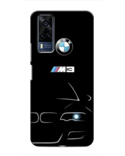 Чехол для Vivo Y51 (2020) с картинкой «Минималистичный принт BMW M3»