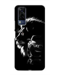 Чехол для Vivo Y51 (2020) с картинкой «BMW и лев»
