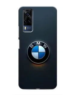 Чехол для Vivo Y51 (2020) с картинкой «Логотип BMW — минимализм»