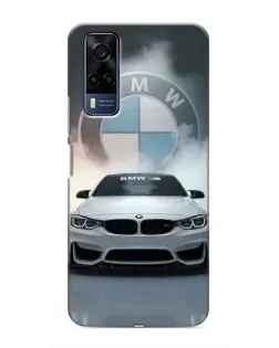Чехол для Vivo Y51 (2020) с картинкой «BMW в белом дыму» Чехол для Vivo Y51 (2020) с картинкой «BMW в белом дыму»