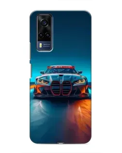 Чехол для Vivo Y51 (2020) с картинкой «BMW — огни неона» Чехол для Vivo Y51 (2020) с картинкой «BMW — огни неона»