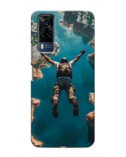 Чехол для Vivo Y51 (2020) с картинкой «PUBG — свободное падение»