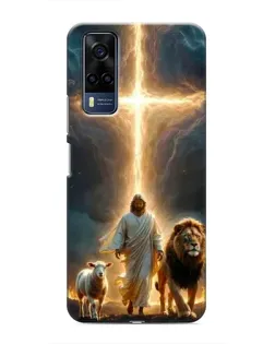 Чехол для Vivo Y51 (2020) с картинкой «Лев Иуды и Свет»