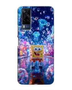 Чехол для Vivo Y51 (2020) с картинкой «Неоновый океан»