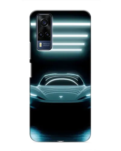 Чехол для Vivo Y51 (2020) с картинкой «Tesla в неоне» Чехол для Vivo Y51 (2020) с картинкой «Tesla в неоне»