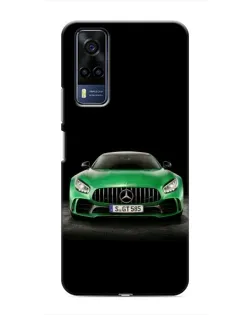 Чехол для Vivo Y51 (2020) с картинкой «Mercedes — неоновый лого»