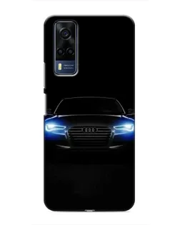 Чехол для Vivo Y51 (2020) с картинкой «Audi в неоне»