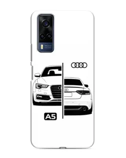 Чехол для Vivo Y51 (2020) с картинкой «Audi — контрастный дизайн»
