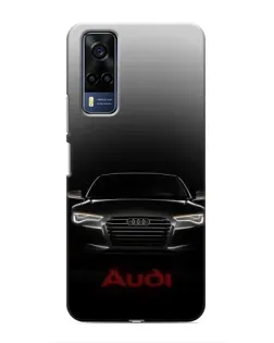 Чехол для Vivo Y51 (2020) с картинкой «Audi — градиентный контур»