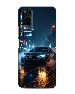 Чехол для Vivo Y51 (2020) с картинкой «Ночной город и Audi»
