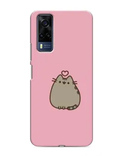 Чехол для Vivo Y51 (2020) с картинкой «Pusheen сердце»