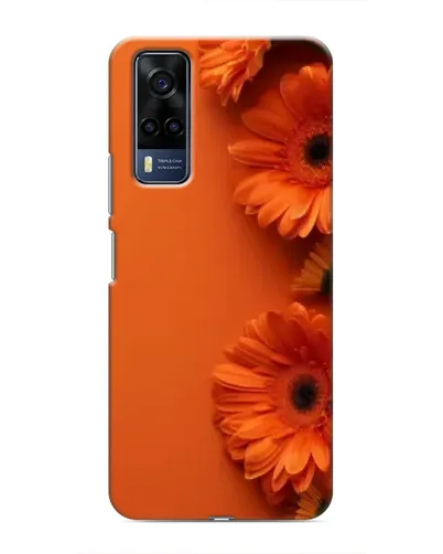 Чехол для Vivo Y51 (2020) с картинкой «Оранжевые герберы»