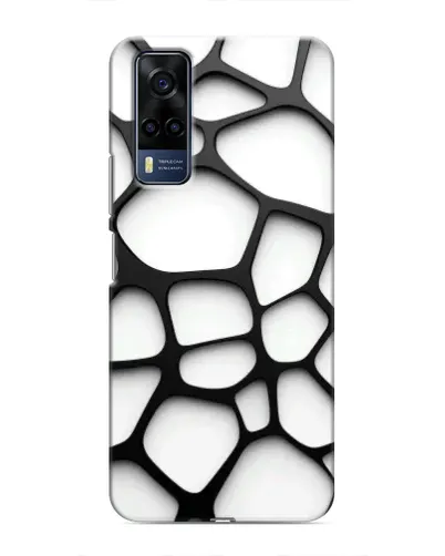 Чехол для Vivo Y51 (2020) с картинкой «Белая объемная сетка» Чехол для Vivo Y51 (2020) с картинкой «Белая объемная сетка»