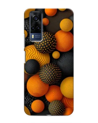 Чехол для Vivo Y51 (2020) с картинкой «Объемные оранжевые сферы» Чехол для Vivo Y51 (2020) с картинкой «Объемные оранжевые сферы»