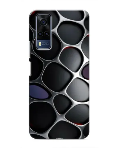 Чехол для Vivo Y51 (2020) с картинкой «Объемная темная решетка» Чехол для Vivo Y51 (2020) с картинкой «Объемная темная решетка»