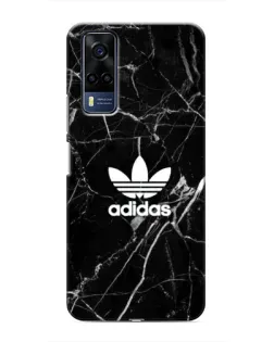 Чехол для Vivo Y53S с картинкой «Белый мрамор Adidas»