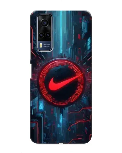 Чехол для Vivo Y53S с картинкой «Техногенный стиль Nike» Чехол для Vivo Y53S с картинкой «Техногенный стиль Nike»