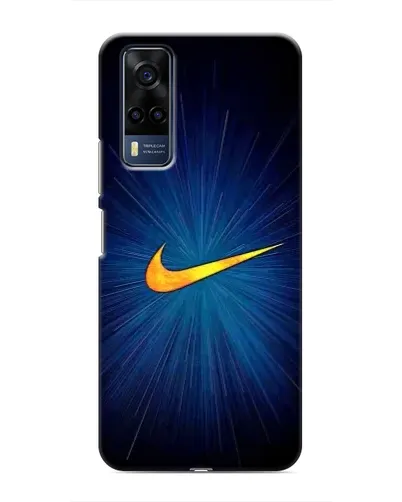 Чехол для Vivo Y53S с картинкой «Синий пульс Nike» Чехол для Vivo Y53S с картинкой «Синий пульс Nike»