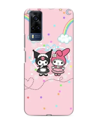 Чехол для Vivo Y53S с картинкой «My Melody и Kuromi» Чехол для Vivo Y53S с картинкой «My Melody и Kuromi»