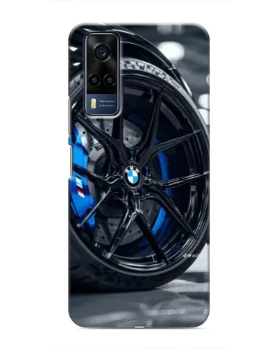 Чехол для Vivo Y53S с картинкой «Колесо BMW вблизи»