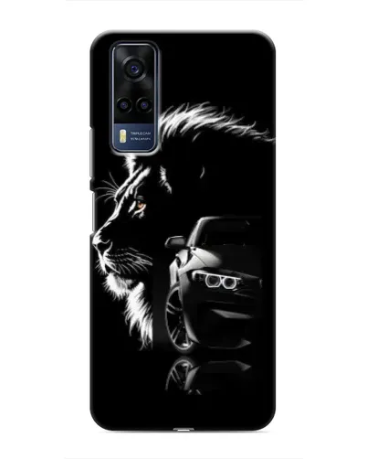 Чехол для Vivo Y53S с картинкой «BMW и лев»
