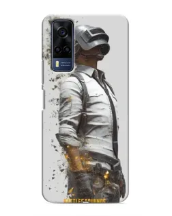 Чехол для Vivo Y53S с картинкой «PUBG — боец в пыли»