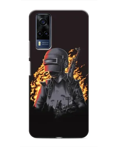 Чехол для Vivo Y53S с картинкой «PUBG — огненный силуэт» Чехол для Vivo Y53S с картинкой «PUBG — огненный силуэт»
