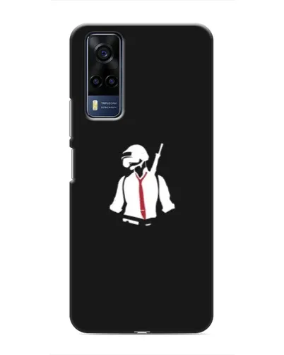 Чехол для Vivo Y53S с картинкой «PUBG — силуэт воина» Чехол для Vivo Y53S с картинкой «PUBG — силуэт воина»