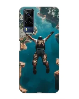 Чехол для Vivo Y53S с картинкой «PUBG — свободное падение»