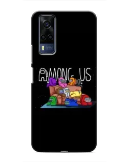 Чехол для Vivo Y53S с картинкой «Логотип Among Us»