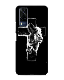Чехол для Vivo Y53S с картинкой «Сияющий крест Jesus»